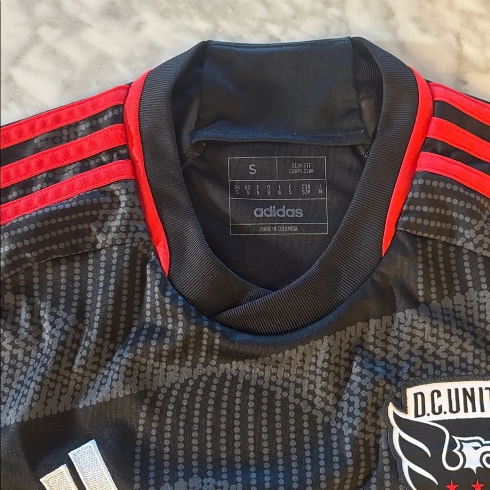 Adidas Black and Red DC United Jersey